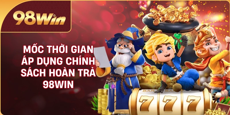 Mốc thời gian áp dụng chính sách hoàn trả 98WIN